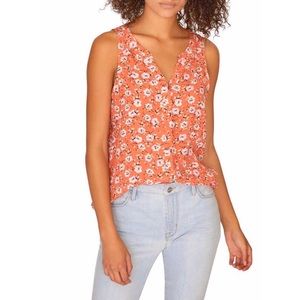 Sanctuary Craft Sleeveless Top Orange Spring Fever